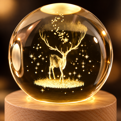 Boules de cristal 3D lumineuses